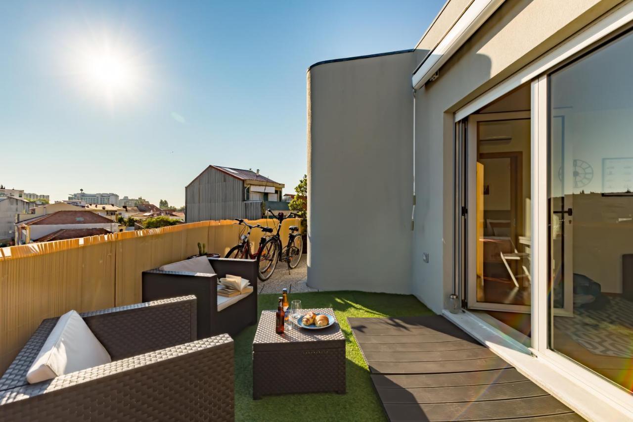 Music Relaxing Apt With Bikes, Terrace & Parking ポルト エクステリア 写真